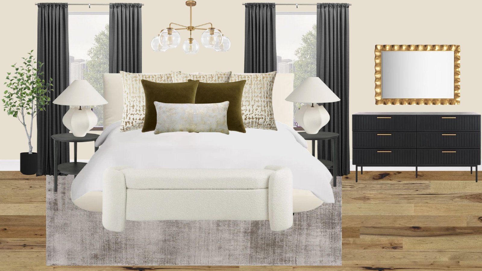 Luxury Transitional Bedroom