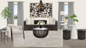 Luxury Transitional Living Room