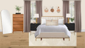 Non Luxury Mid Century Bedroom