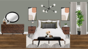 Non Luxury Mid Century Bedroom