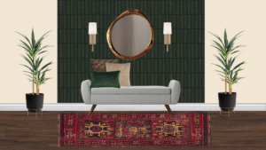 Non Luxury Mid Century Entrance Foyer