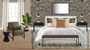 Non Luxury Modern bedroom