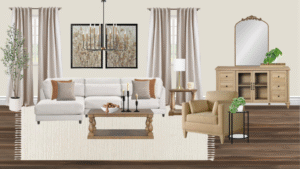 Non Luxury Traditional Living Room