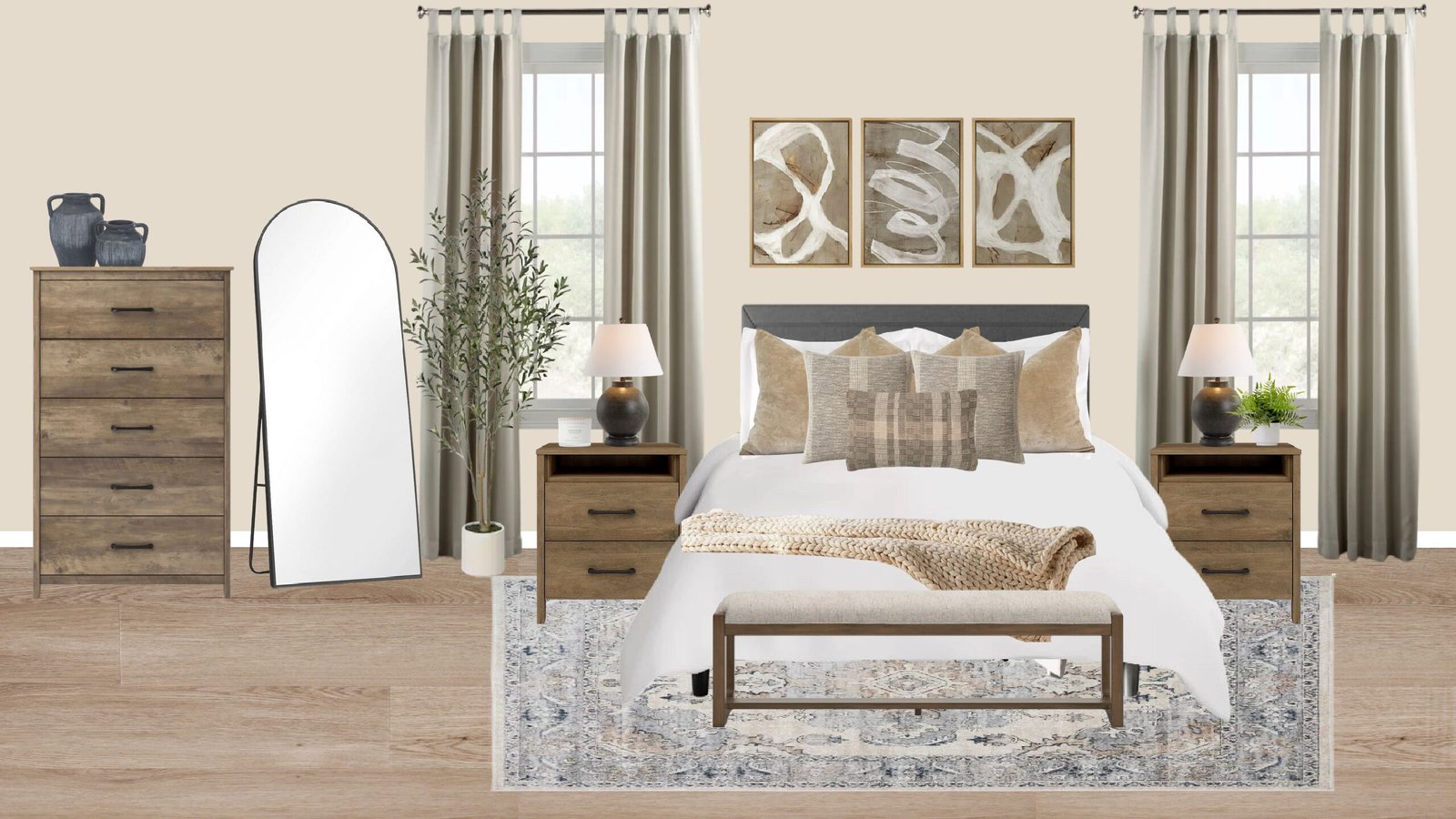 Transitional Bedroom