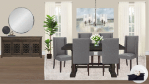 Non Luxury Transitional Dining Room