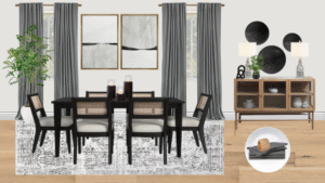 Non Luxury Transitional Dining Room