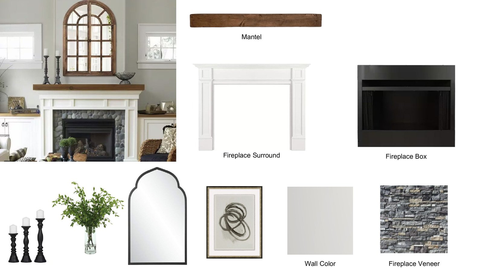 Transitional Fireplace Renovation