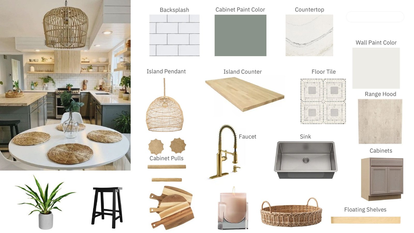 Boho Cost Effective Kitchen Renovation