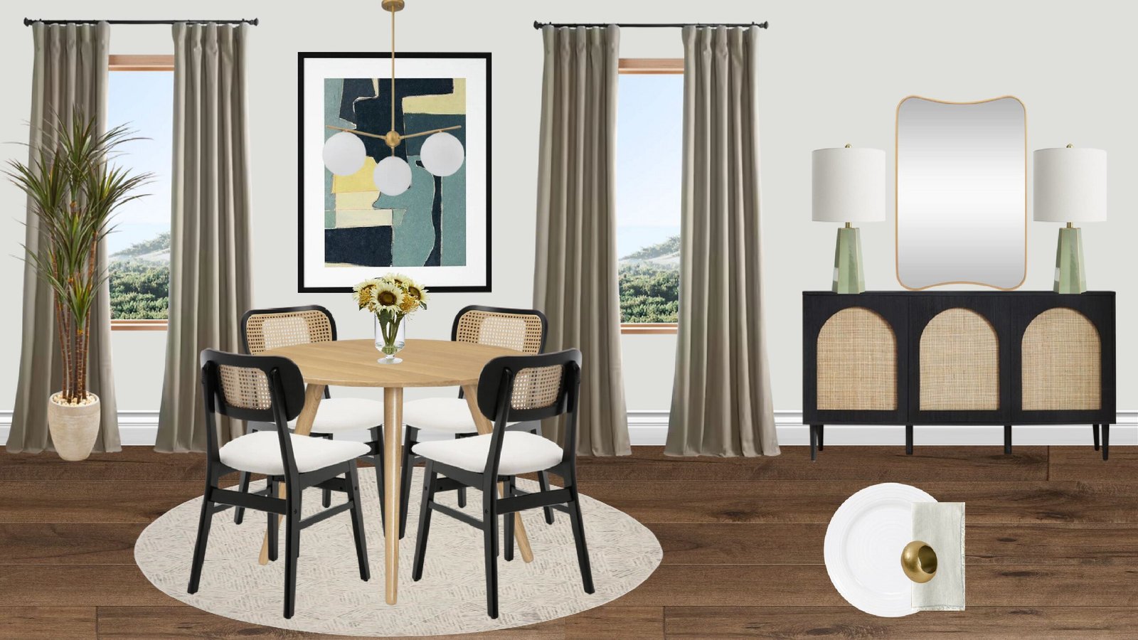 Mid-Century Breakfast Nook