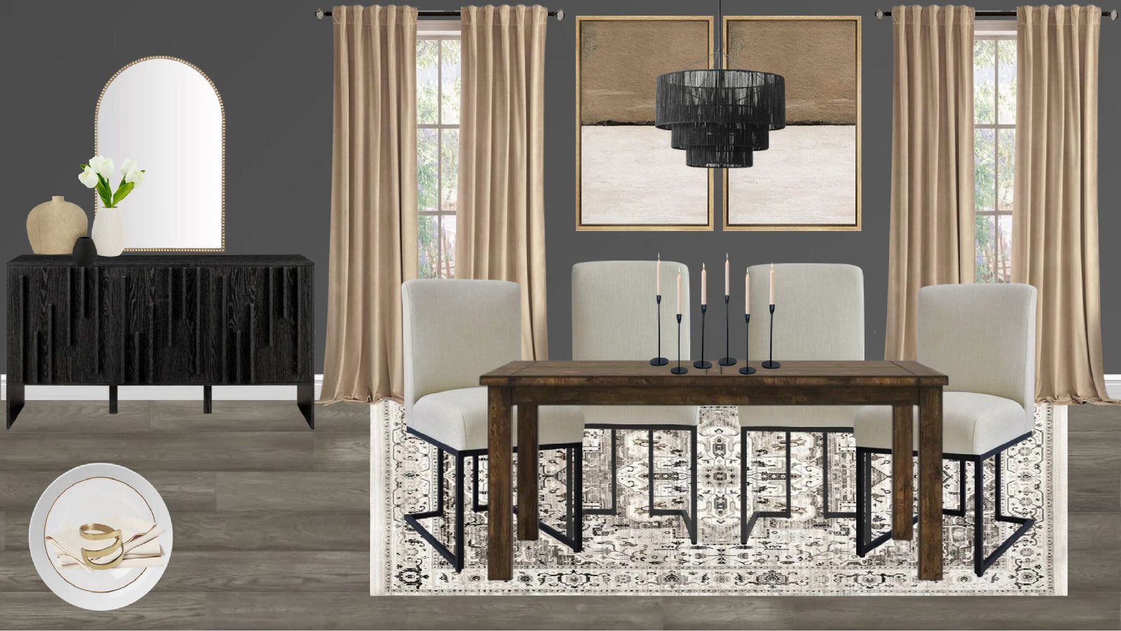 Transitional Dining Room