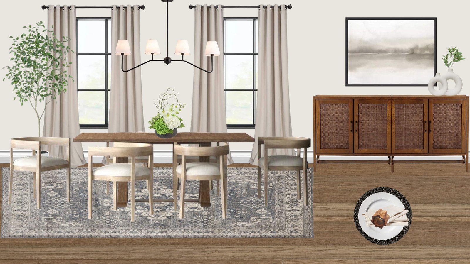 Transitional Dining Room