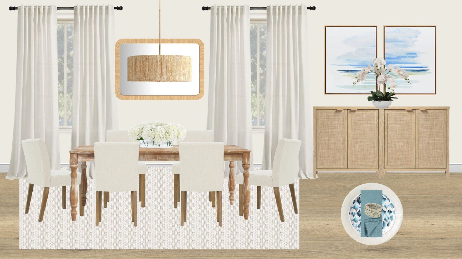 Coastal Kitchen Breakfast Nook