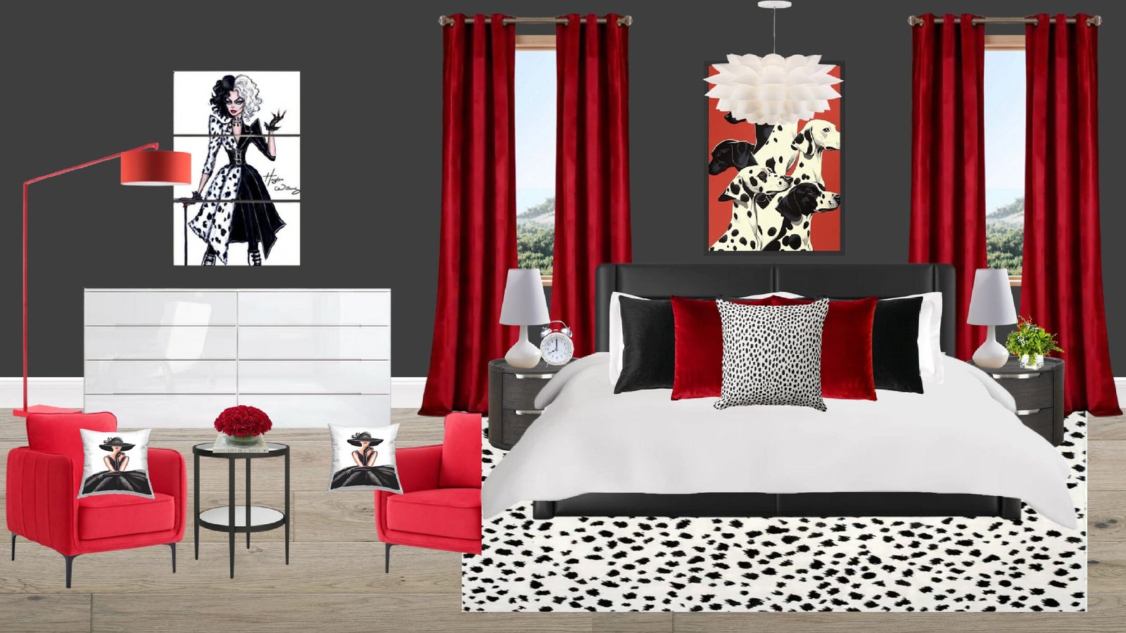 Cruella de Vil Bedroom