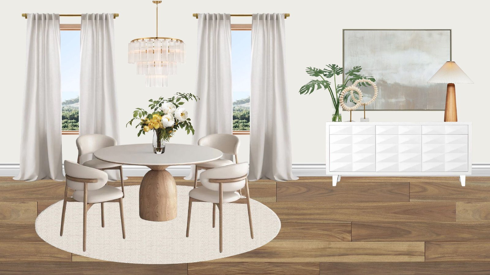 Luxury Coastal Breakfast Nook