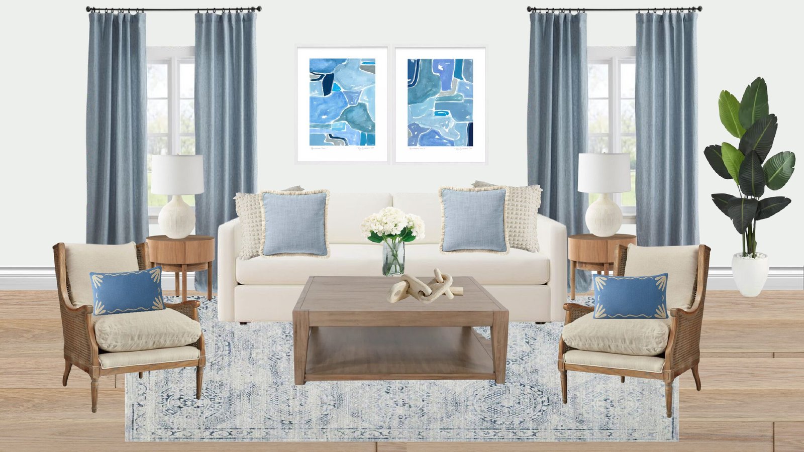 Luxury Coastal Living Room