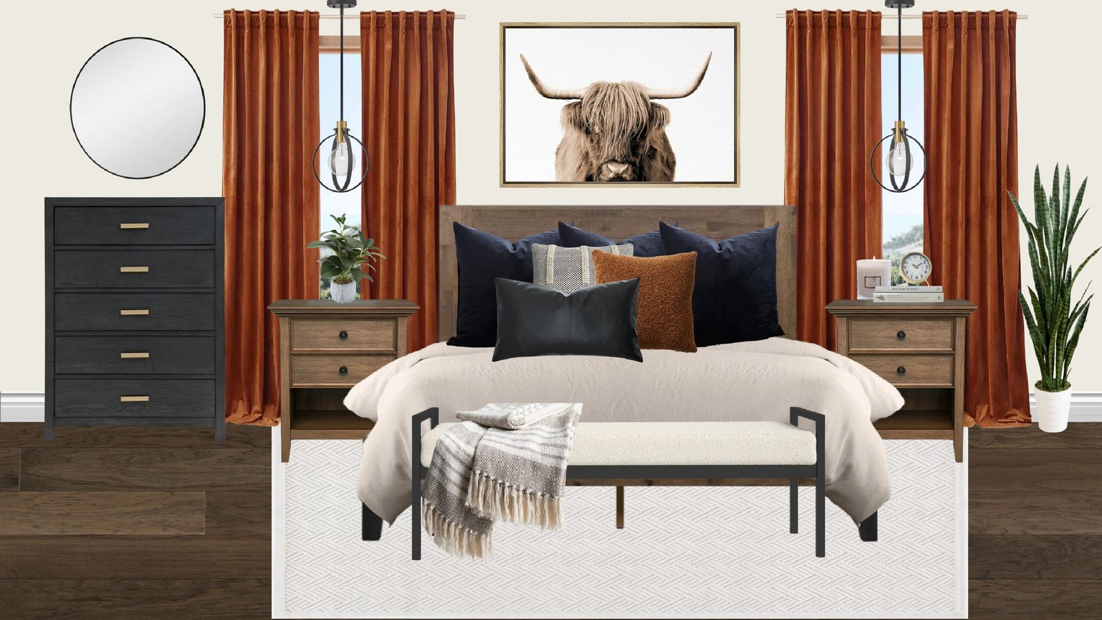 Transitional Bedroom